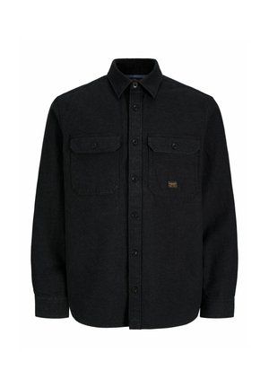 Jack & Jones PREMIUM, OVERSHIRT RELAXED FIT OVERSHIRT - Chemise - dark grey melange