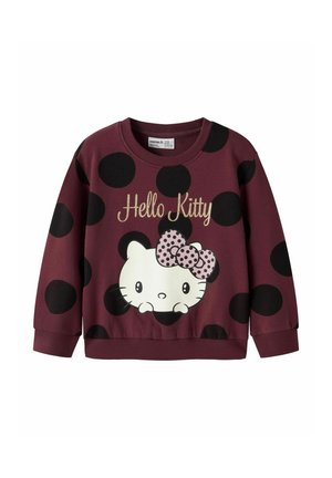 NMFOBSINA HELLOK NREG - Sweatshirt - burgundy