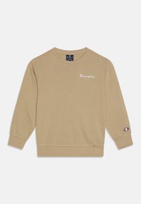 Champion ICONS CREWNECK SMALL LOGO - Sweatshirt - tan