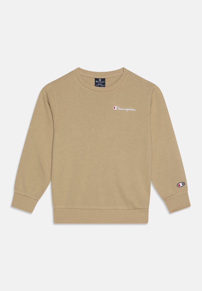 Champion - ICONS CREWNECK SMALL LOGO - Sweatshirt - tan, Agrandir