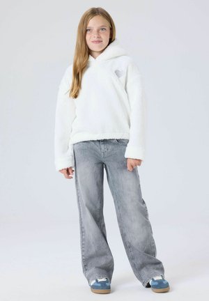 Name it, JEANS WIDE FIT - Flared jeans - medium grey denim
