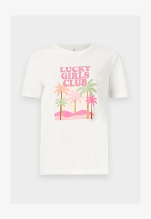 ONLY, ONLHENNY BOX - T-shirts print - cloud dancer