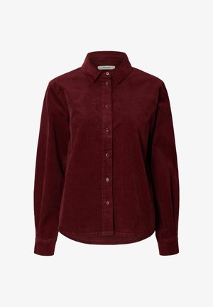 Selected, SHIRT REGULAR FIT CORDUROY - Nööpidega pluus - tawny port1
