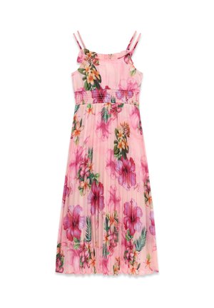 BEDRUCKTES PLISSIERTES - Vestito lungo - blumenmuster pink