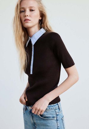 Mango ADULT - Polo - dark brown