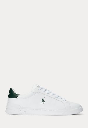 Polo Ralph Lauren HERITAGE COURT II LEATHER SNEAKER - Zapatillas - white/college green