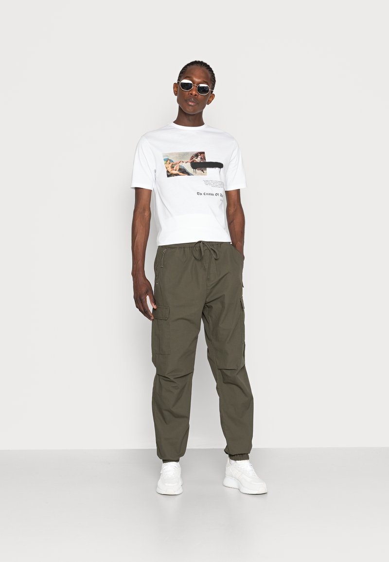 Herren T-Shirts basic | 274 MICHEL ANGELO T-Shirt print white/weiß - QH13970 Herren T-Shirts basic | 274 MICHEL ANGELO T-Shirt print white/weiß - QH13970