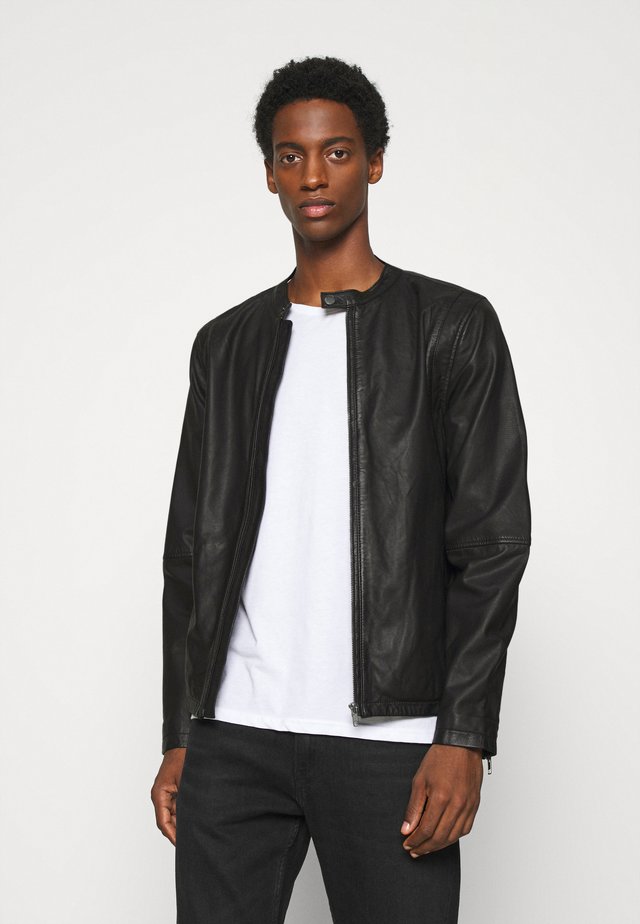 Giacca di pelle - black