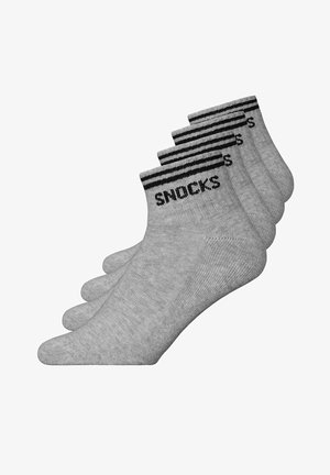 SNOCKS RETRO 4 PACK - Calze - grau streifen