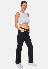 Elara Jeans Straight Leg - schwarz