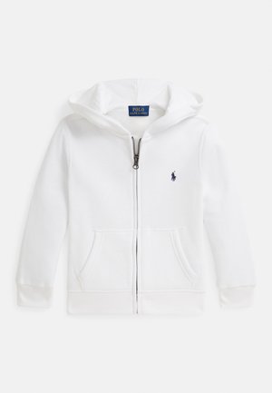 FLEECE FULL-ZIP HOODIE 2-7Y UNISEX - Užtrauktuku užsegamas treningas - white