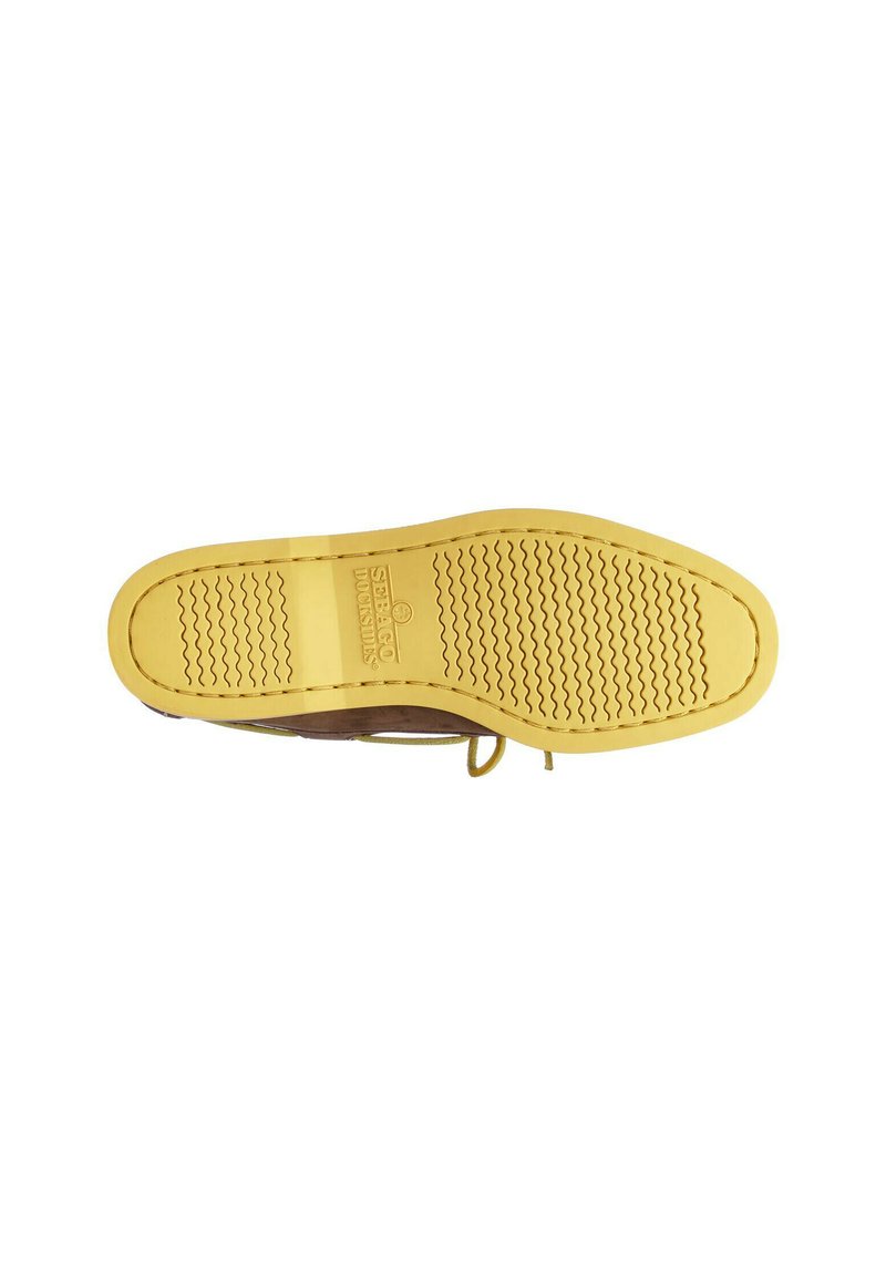 Chaussures Bateau Femme Bass & Co. Bass-Bay - Lacets Jaunes - Taille US 10 - Neuf Sans Boîte