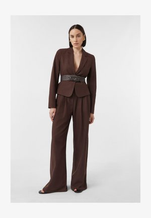 comma Braided belt - mokka