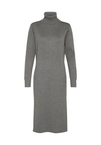 MILASZ ROLL NECK LONG DRESS - Obleka/pulover - mist grey melange