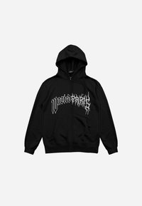 Wasted Paris HOODIE ZIP DARK PITCHER UNISEX - Φούτερ με φερμουάρ - black/white