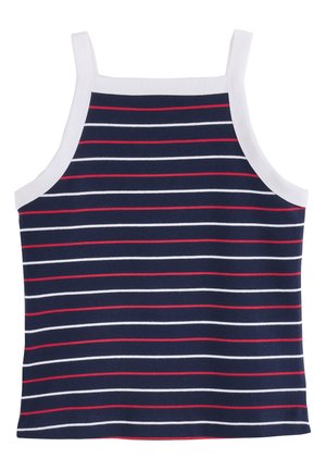 Next, REGULAR FIT - RIBBED THICK STRAP VEST . - Top - navy blue stripe
