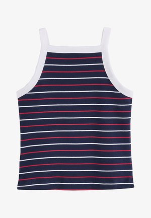 Next, REGULAR FIT - RIBBED THICK STRAP VEST . - Top - navy blue stripe