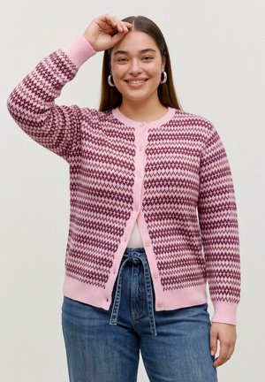 Vero Moda Curve, CARDIGAN VMCBIRCH KNIT CARDIGAN - Gilet - parfait pink
