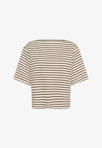 Ikke valgt, white and cappucino stripe
