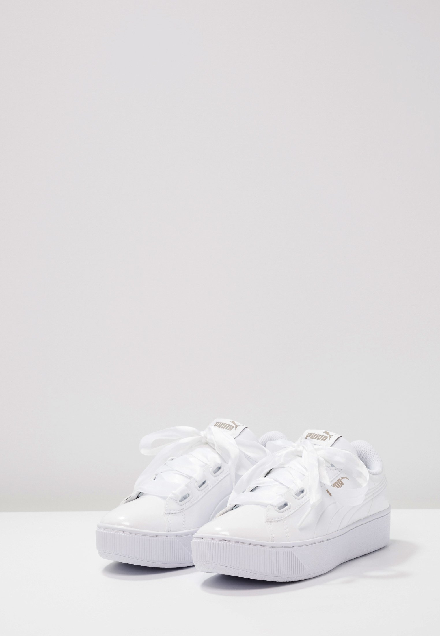 puma platform ribbon sneakers