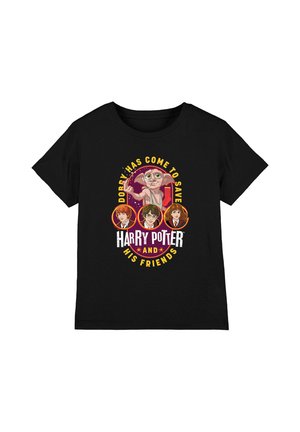 Harry Potter, HARRY POTTER DOBBY SAVES HARRY AND HIS FRIENDS - Print T-shirt - black