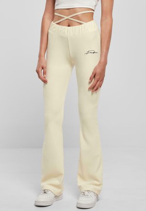SIGNATURE VELOURS - Trousers - offwhite