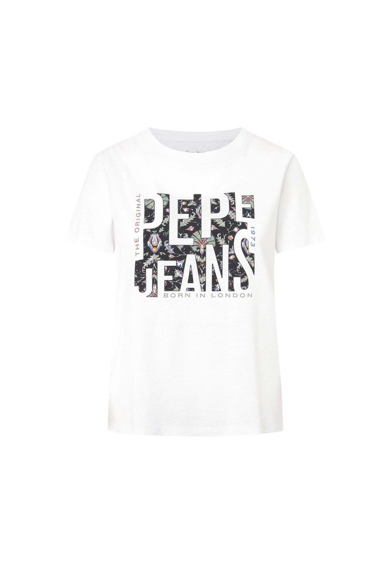 Pepe Jeans T-shirt print wit Pepe Jeans T-shirt print wit
