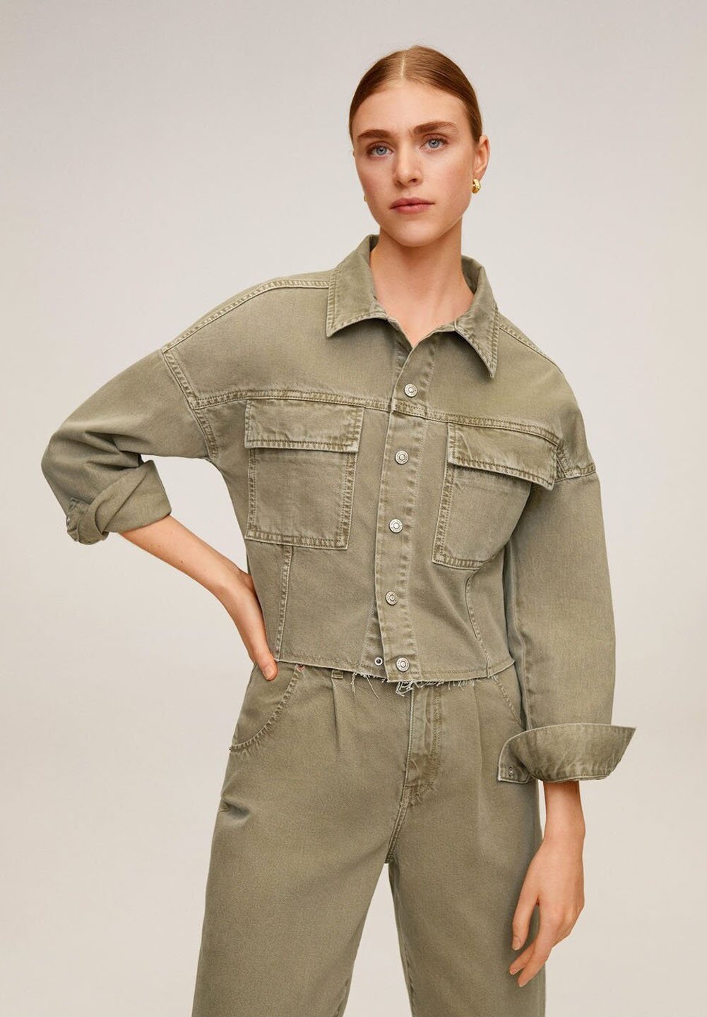Miss Selfridge OVERSIZE POCKET SHACKET TRIAL Spijkerjas Miss Selfridge OVERSIZE POCKET SHACKET TRIAL Spijkerjas