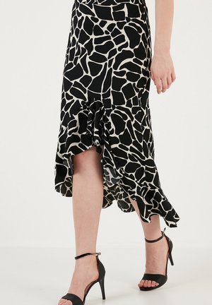 Suknja A kroja - black white