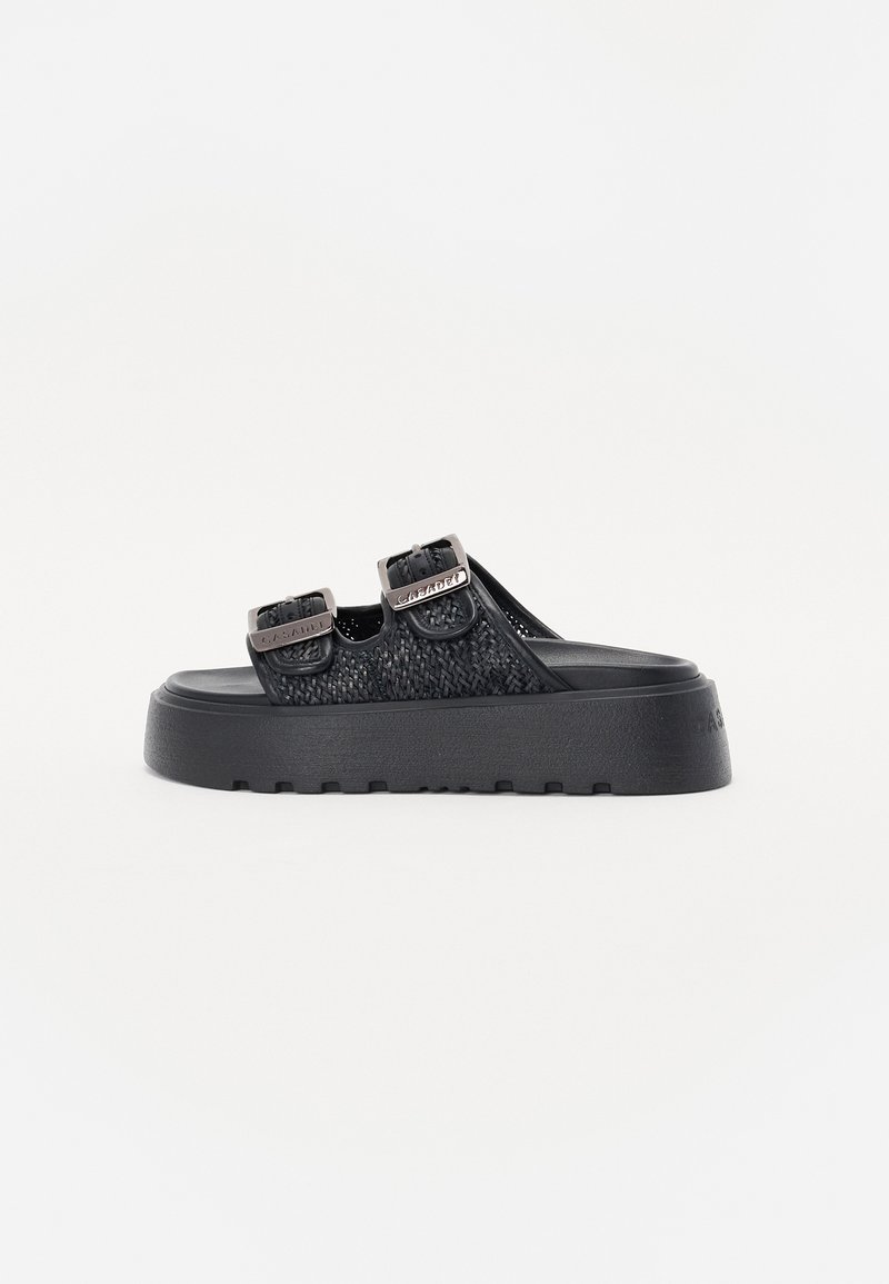 Casadei BIRLKY - Sandales ar ķīļveida zoli - nero
