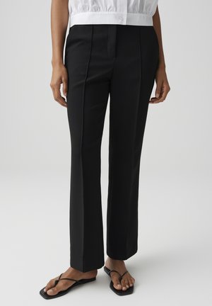 OPUS PANTS, MID RISE ANKLE RELAXED FIT - Broek - black