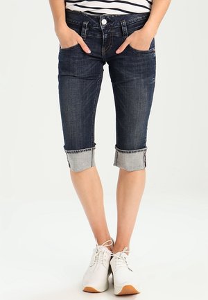 Shorts vaqueros - blue-black denim