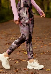 Next YOGA - Leggings - pink blur print