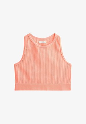 SPORTS CROP - Viršus - coral orange