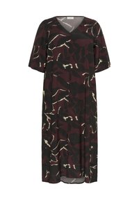Kaffe Curve Freizeitkleid - windsor wine/black flower