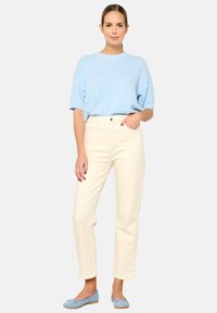 LolaLiza HIGH-WAISTED - Straight leg -farkut - vanilla white