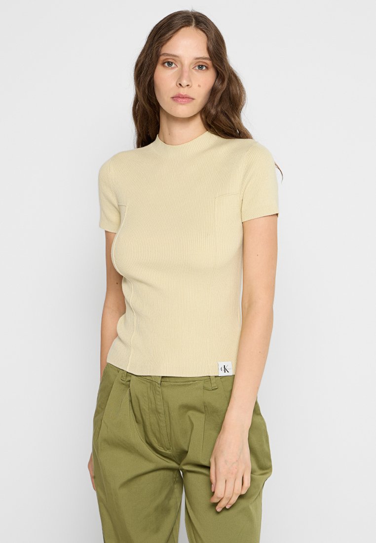Calvin Klein Jeans T-shirt basic beige Calvin Klein Jeans T-shirt basic beige