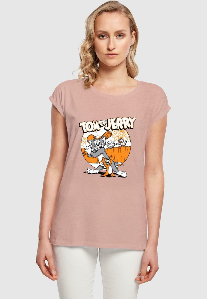 ABSOLUTE CULT TOM AND JERRY-BASEBALL - T-shirts med print - duskrose
