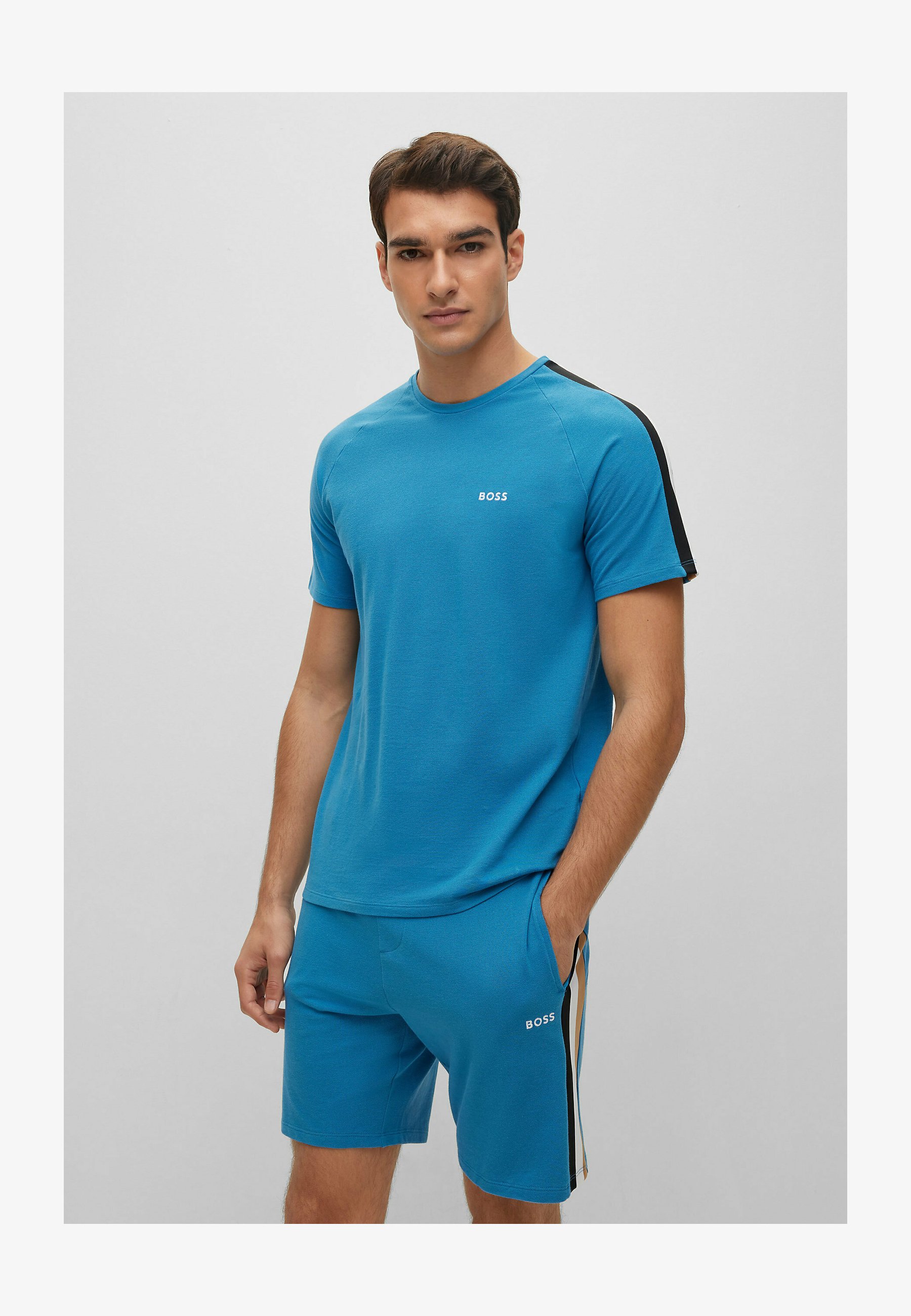 BOSS Relax Pigiama Short Set Uomo – 100% Cotone, Modello 10214945 01