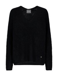 THORA V-NECK - Pulóver - black