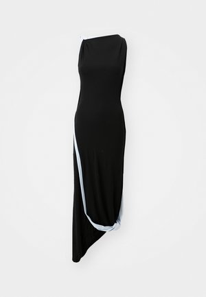Victoria Beckham DOUBLE LAYER DRESS - Robe en jersey - black/iceberg