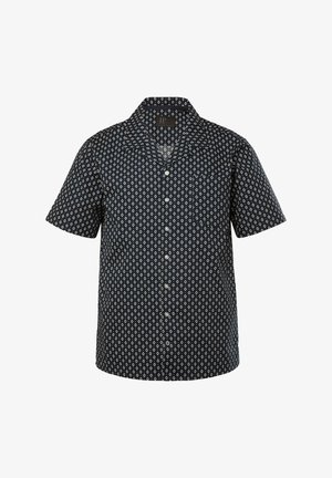 JP1880, SHIRT, SHORT SLEEVE, ALL-OVER PRINT, CUBA COLLAR - Shirt - navy blue
