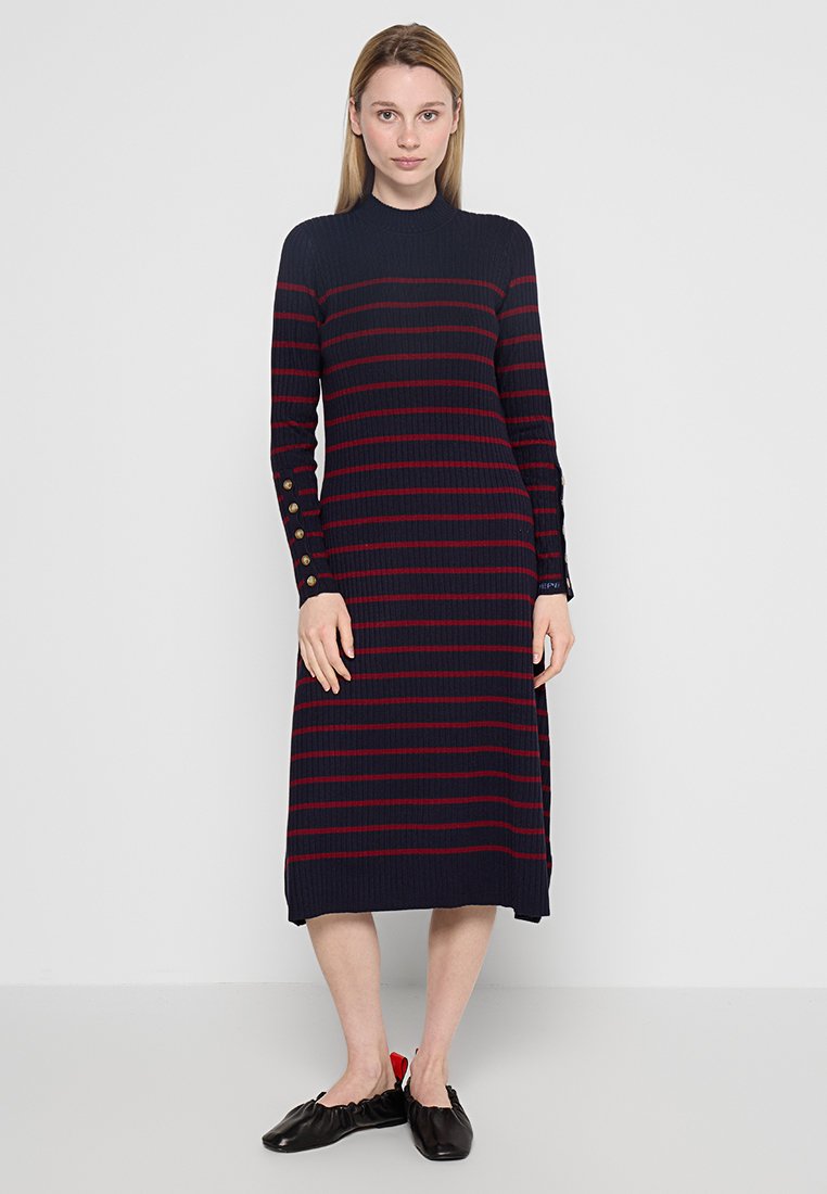 Pepe Jeans Gebreide jurk donkerblauw