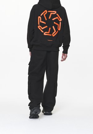 Sweater met rits - black
