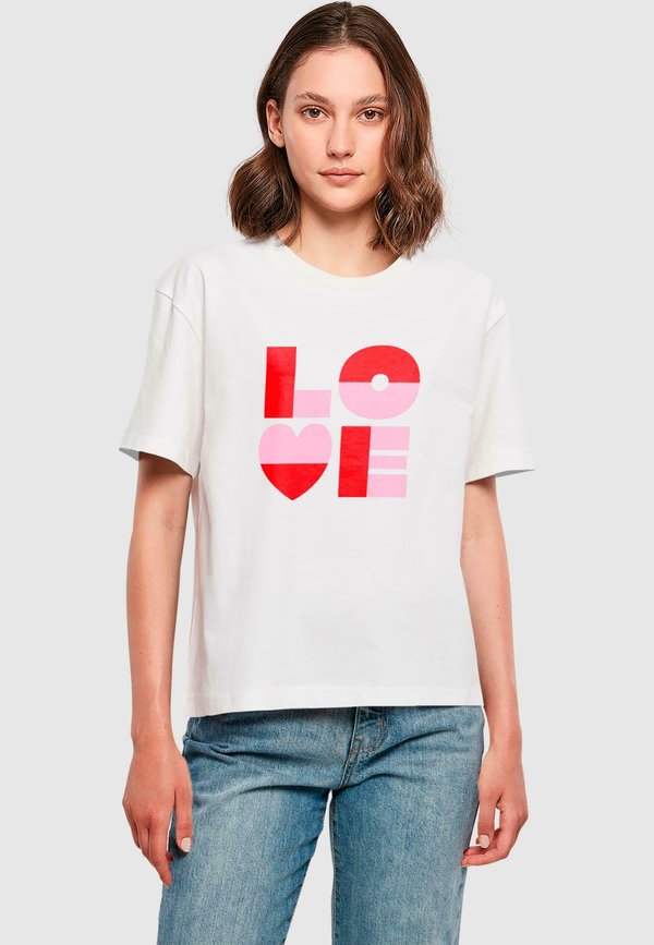LOVE HEART LETTERS TEE - T-Shirt print