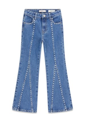 Guess FLARE-BEIN JEANS MIT NIETEN - Jean flare - blau