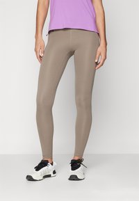 Under Armour - Leggingek - taupe dusk/black Miniatűr kép 1