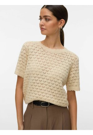 VMJAQUELINE - T-shirt basic - birch
