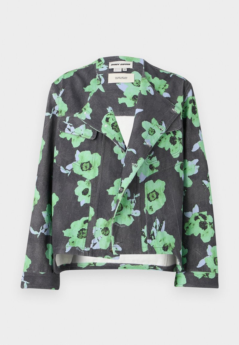 Dhruv Kapoor FLORAL ART PRINT EXPANDED JACKET - Denim jacket - multi ...