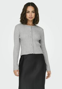 ONLY ONLKATIA BUTTON CARDIGAN - Kardigan - light grey melange